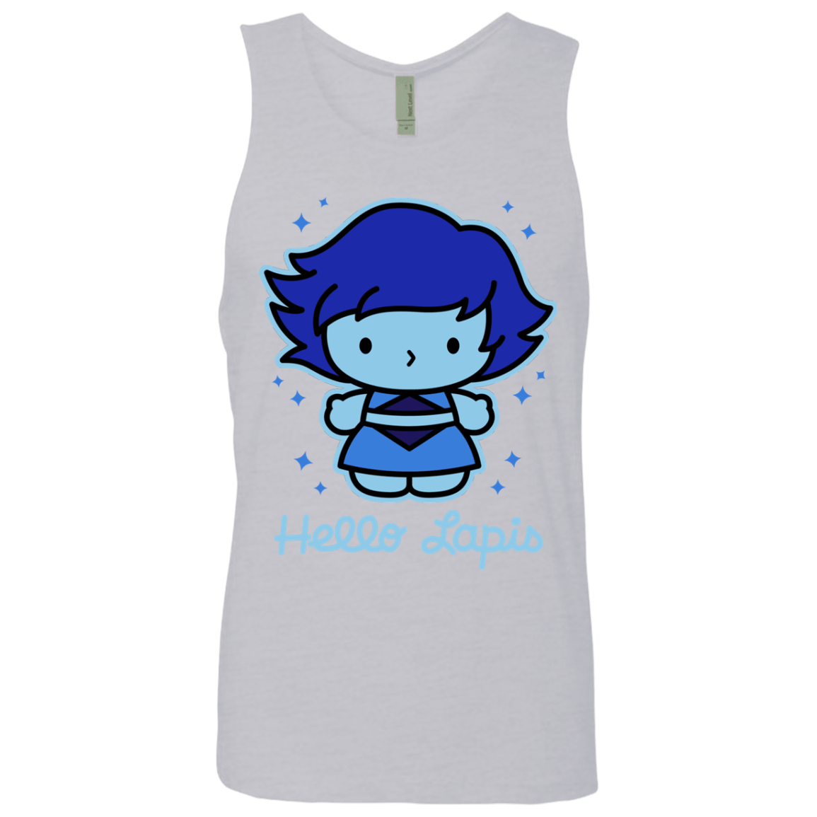 T-Shirts Heather Grey / S Hello Lapis Men's Premium Tank Top