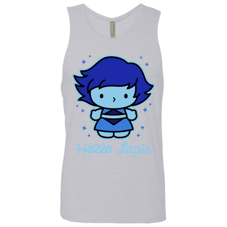 T-Shirts Heather Grey / S Hello Lapis Men's Premium Tank Top