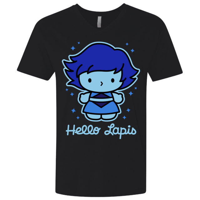 T-Shirts Black / X-Small Hello Lapis Men's Premium V-Neck