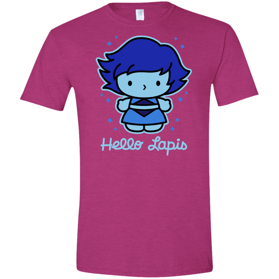 T-Shirts Antique Heliconia / S Hello Lapis Men's Semi-Fitted Softstyle