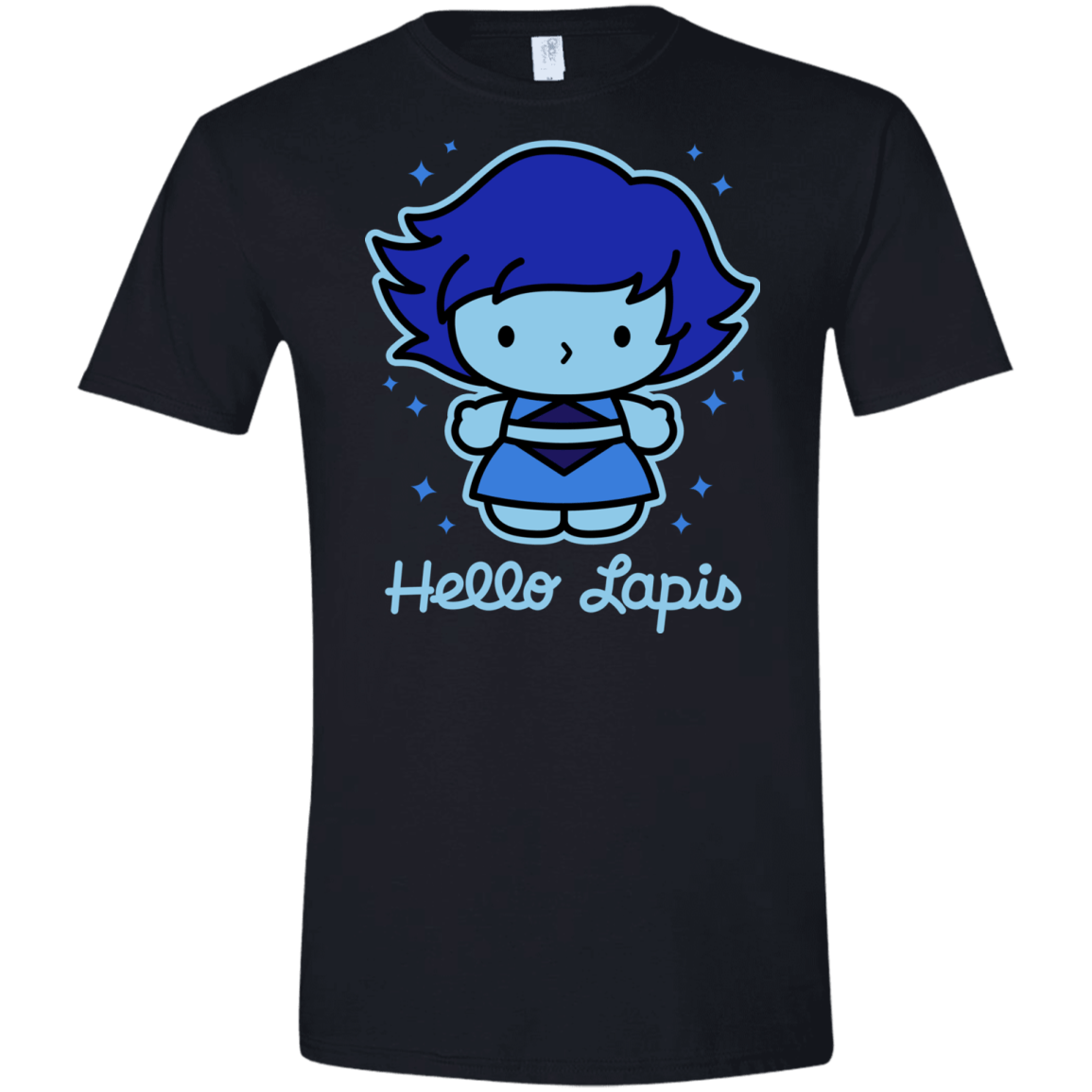 T-Shirts Black / X-Small Hello Lapis Men's Semi-Fitted Softstyle