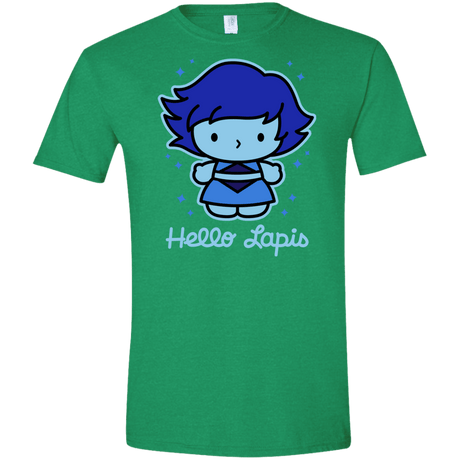 T-Shirts Heather Irish Green / S Hello Lapis Men's Semi-Fitted Softstyle