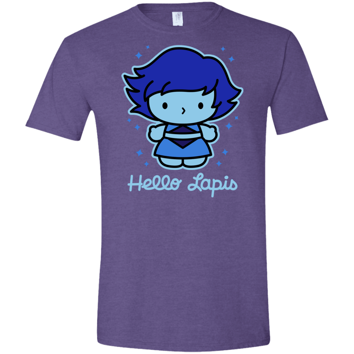 T-Shirts Heather Purple / S Hello Lapis Men's Semi-Fitted Softstyle