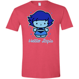 T-Shirts Heather Red / S Hello Lapis Men's Semi-Fitted Softstyle
