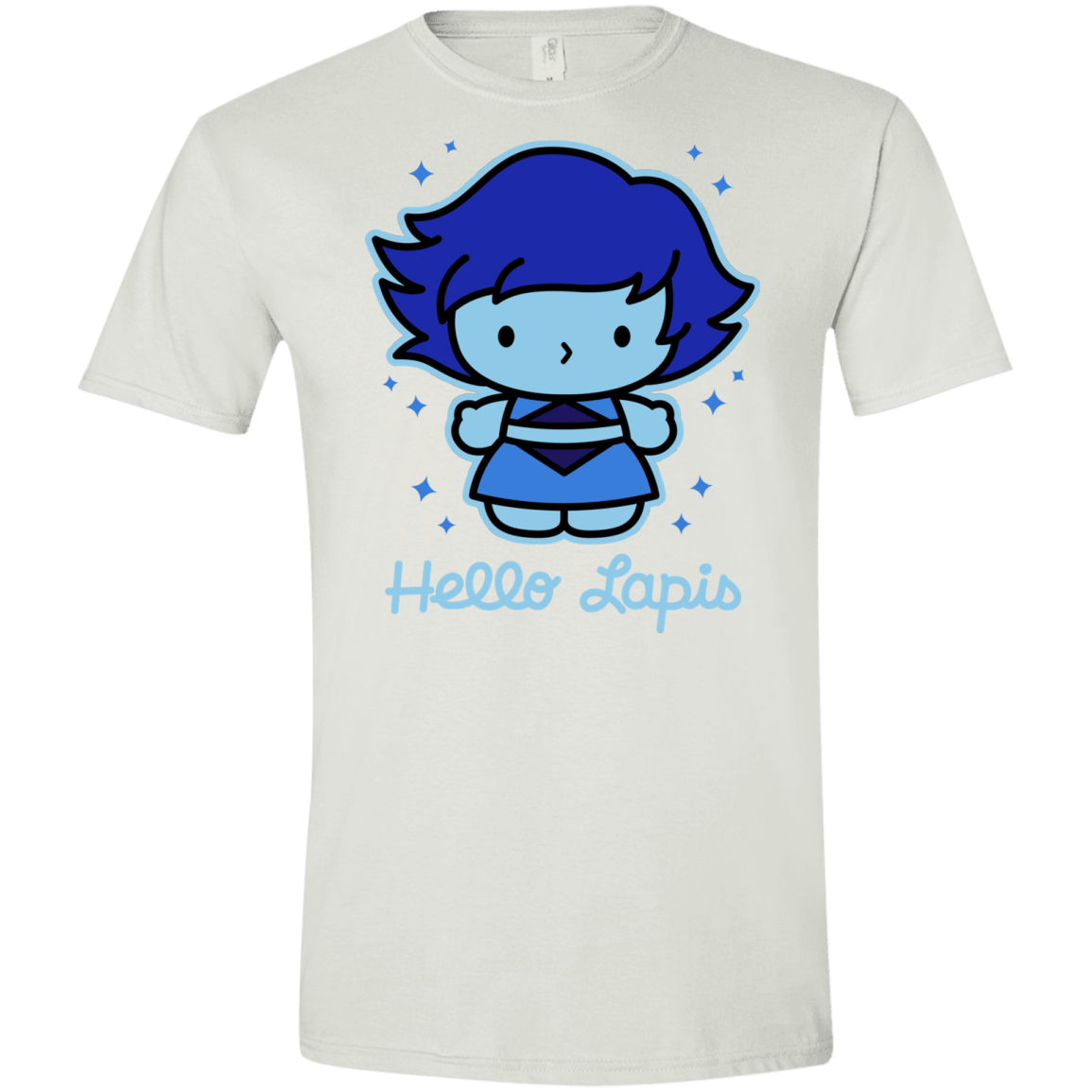 T-Shirts White / X-Small Hello Lapis Men's Semi-Fitted Softstyle