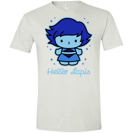 T-Shirts White / X-Small Hello Lapis Men's Semi-Fitted Softstyle