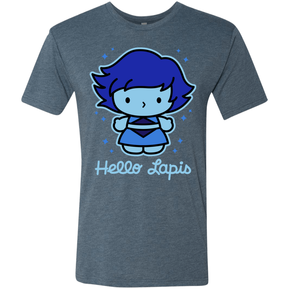 T-Shirts Indigo / S Hello Lapis Men's Triblend T-Shirt
