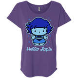 T-Shirts Purple Rush / X-Small Hello Lapis Triblend Dolman Sleeve