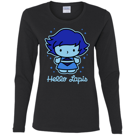 T-Shirts Black / S Hello Lapis Women's Long Sleeve T-Shirt