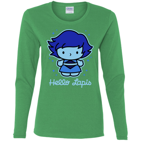 T-Shirts Irish Green / S Hello Lapis Women's Long Sleeve T-Shirt
