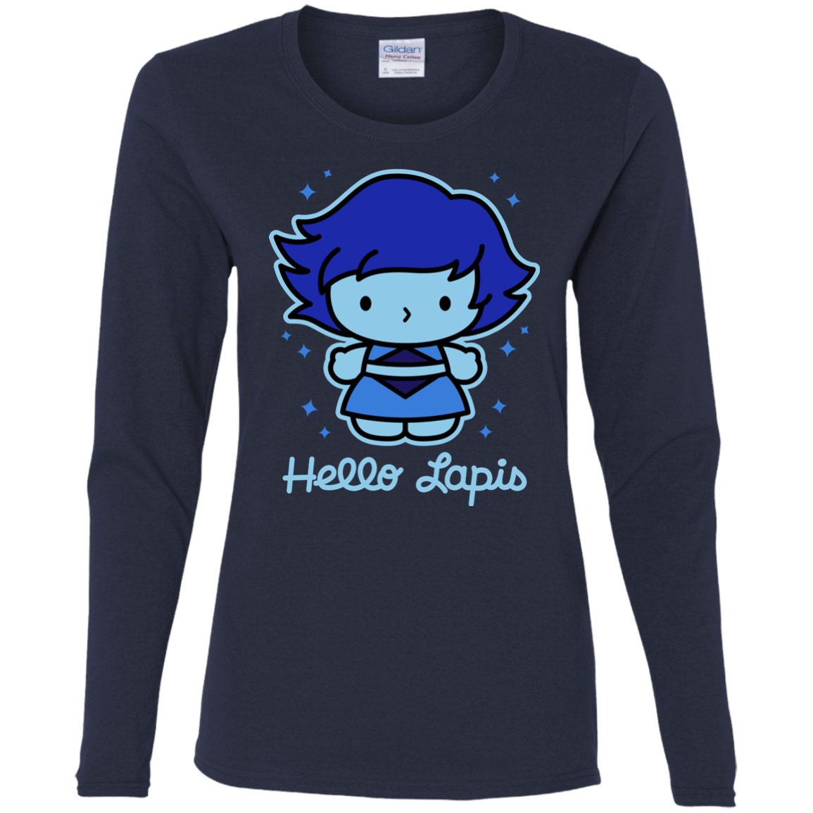 T-Shirts Navy / S Hello Lapis Women's Long Sleeve T-Shirt