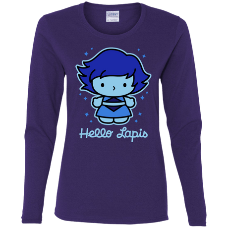 T-Shirts Purple / S Hello Lapis Women's Long Sleeve T-Shirt