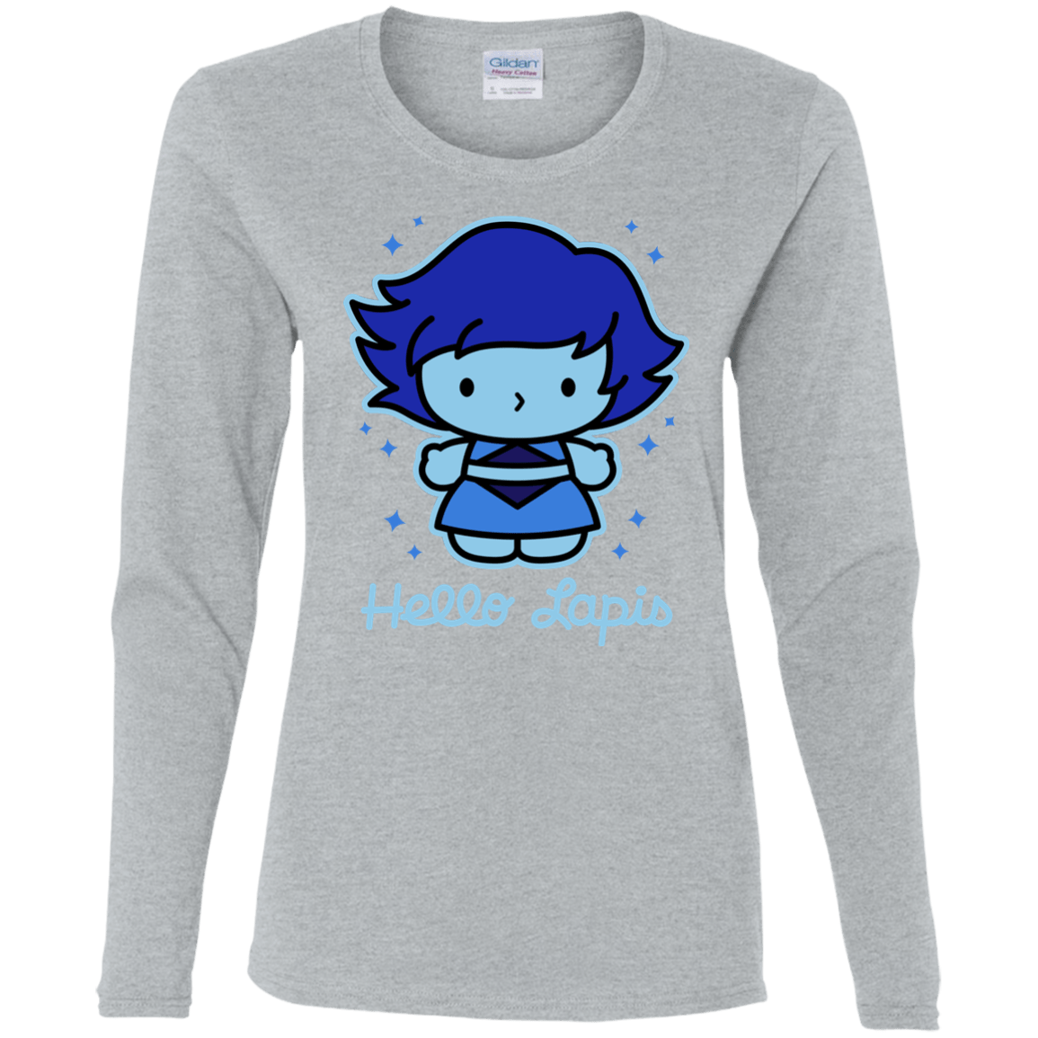 T-Shirts Sport Grey / S Hello Lapis Women's Long Sleeve T-Shirt