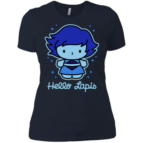T-Shirts Midnight Navy / X-Small Hello Lapis Women's Premium T-Shirt