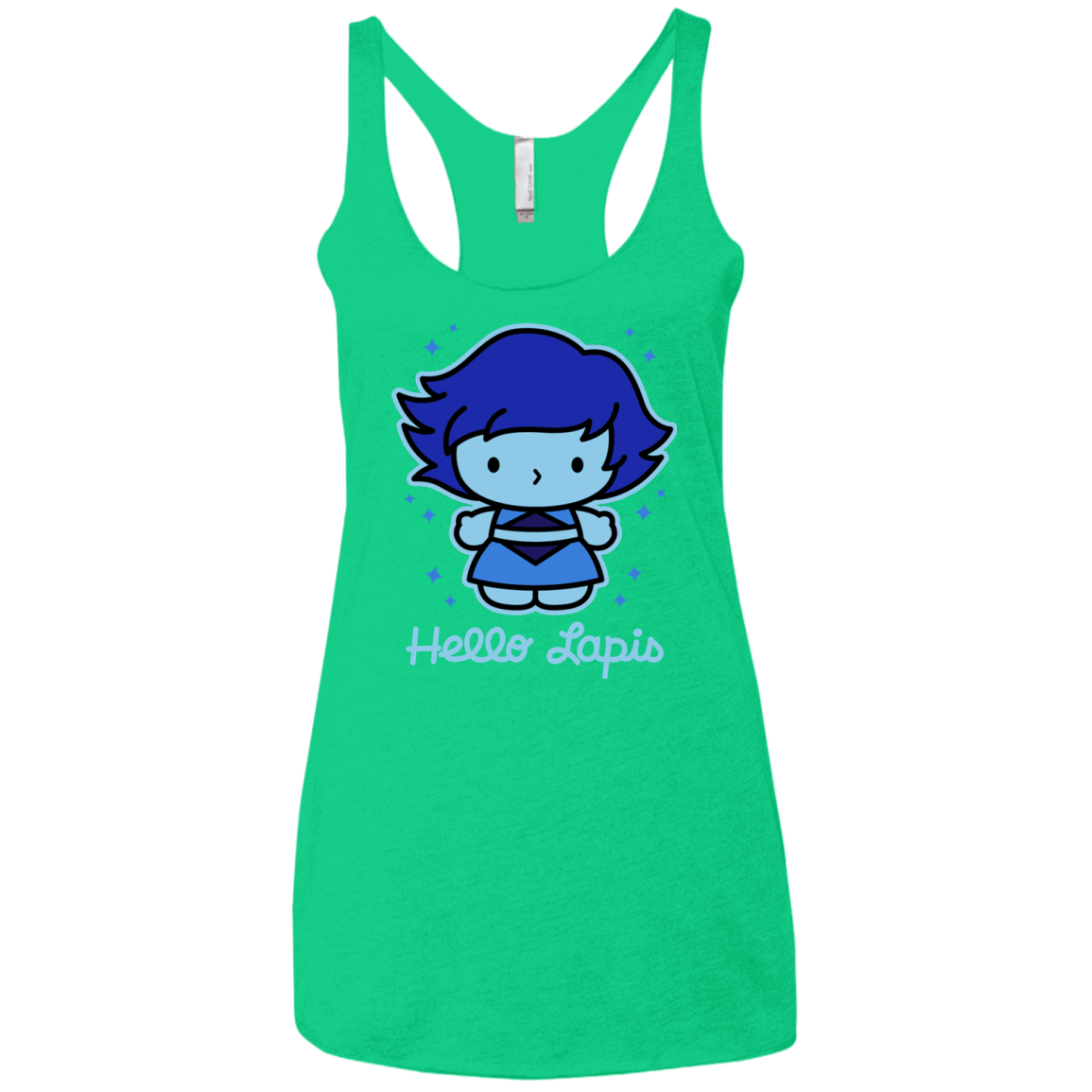 T-Shirts Envy / X-Small Hello Lapis Women's Triblend Racerback Tank
