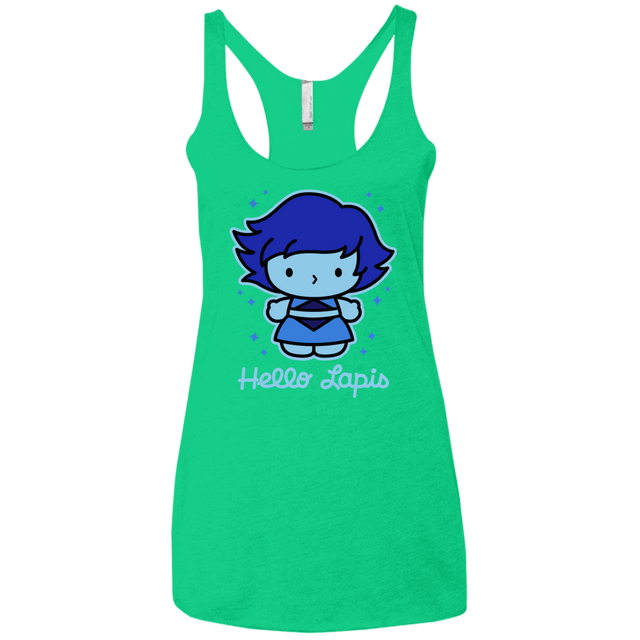 T-Shirts Envy / X-Small Hello Lapis Women's Triblend Racerback Tank
