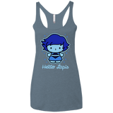 T-Shirts Indigo / X-Small Hello Lapis Women's Triblend Racerback Tank