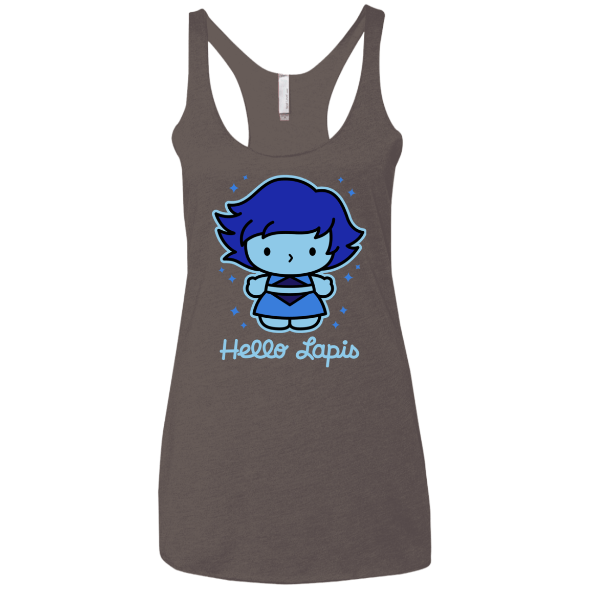 T-Shirts Macchiato / X-Small Hello Lapis Women's Triblend Racerback Tank