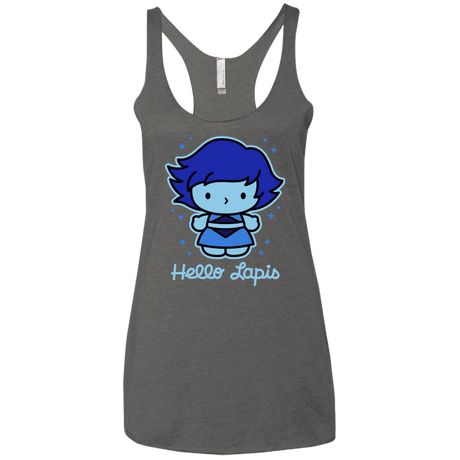 T-Shirts Premium Heather / X-Small Hello Lapis Women's Triblend Racerback Tank