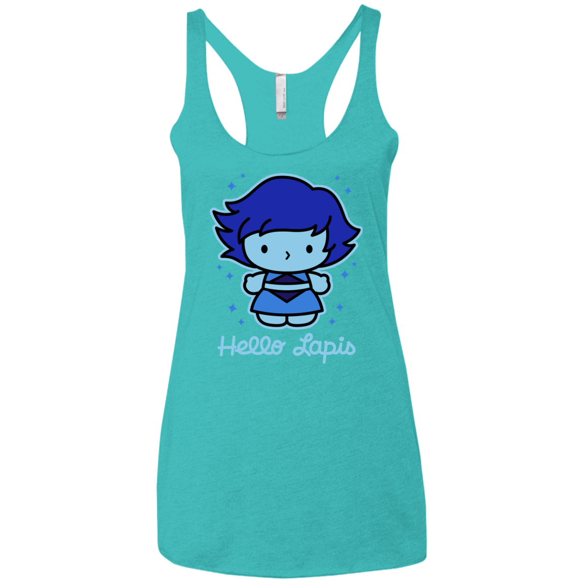 T-Shirts Tahiti Blue / X-Small Hello Lapis Women's Triblend Racerback Tank