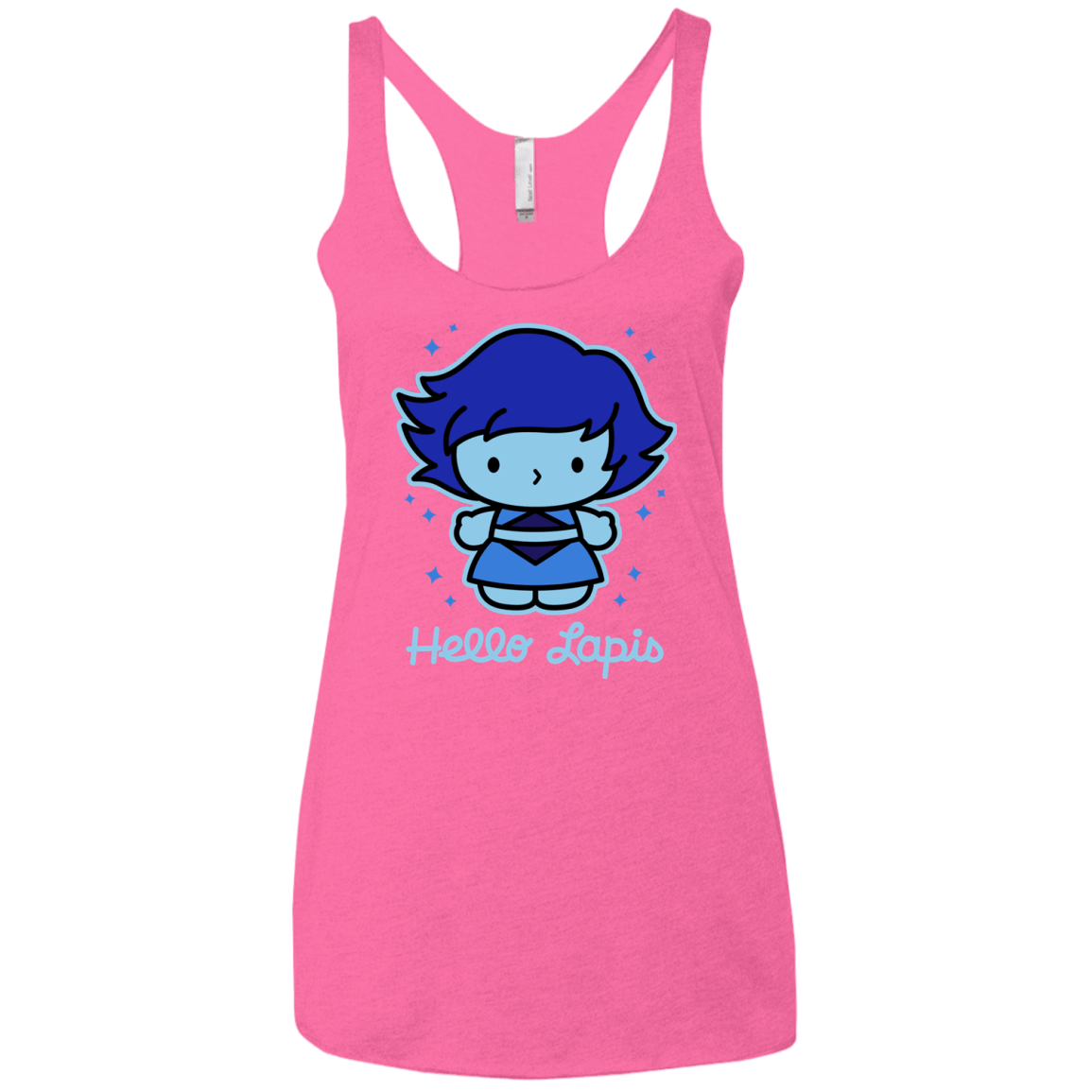 T-Shirts Vintage Pink / X-Small Hello Lapis Women's Triblend Racerback Tank