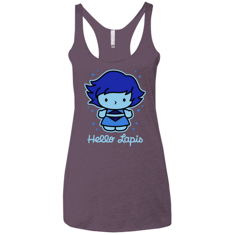 T-Shirts Vintage Purple / X-Small Hello Lapis Women's Triblend Racerback Tank