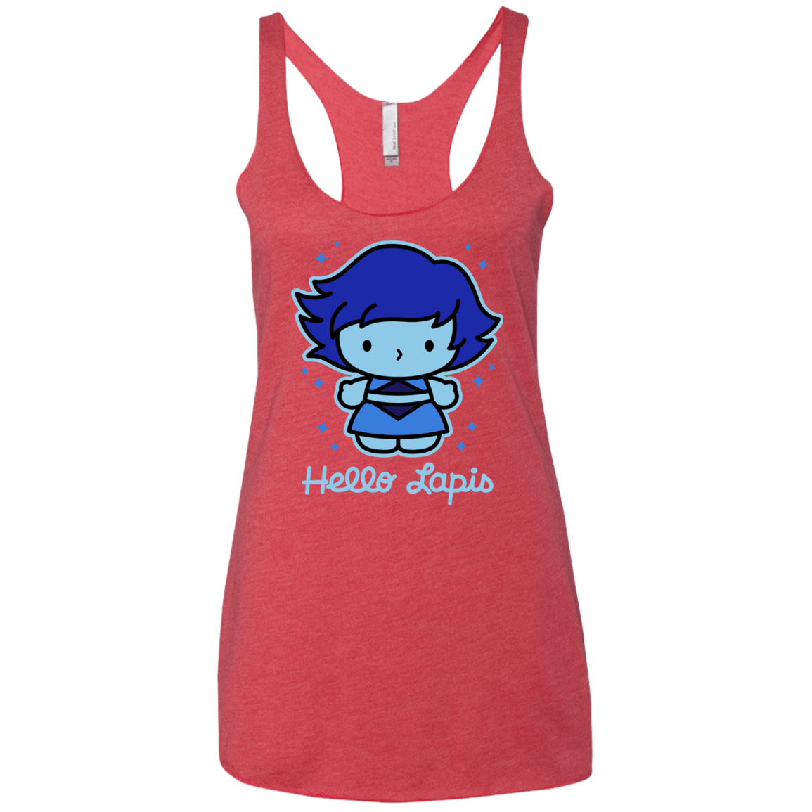 T-Shirts Vintage Red / X-Small Hello Lapis Women's Triblend Racerback Tank