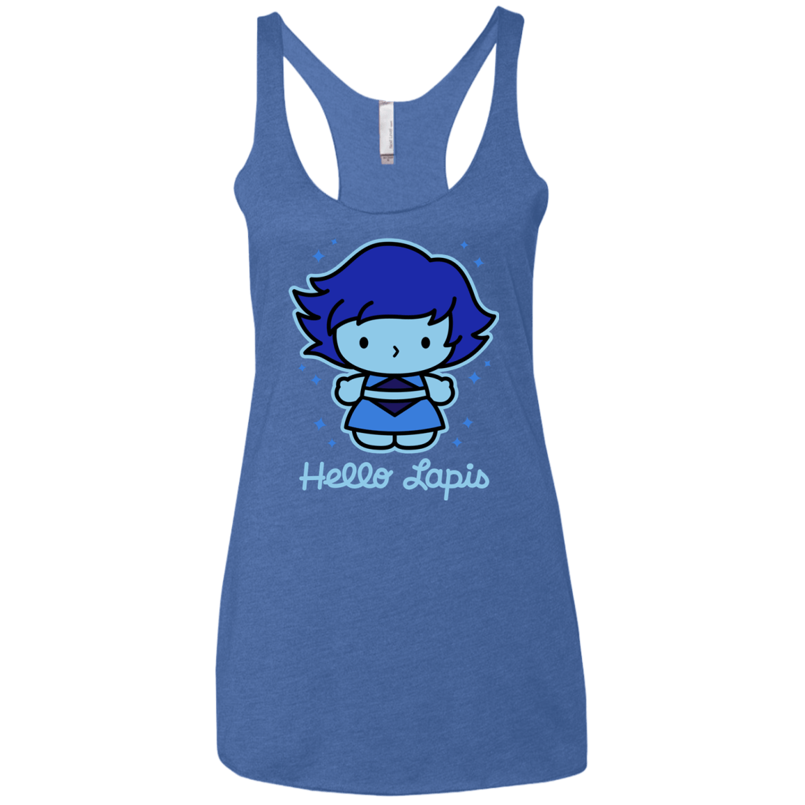 T-Shirts Vintage Royal / X-Small Hello Lapis Women's Triblend Racerback Tank