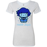 T-Shirts Heather White / S Hello Lapis Women's Triblend T-Shirt