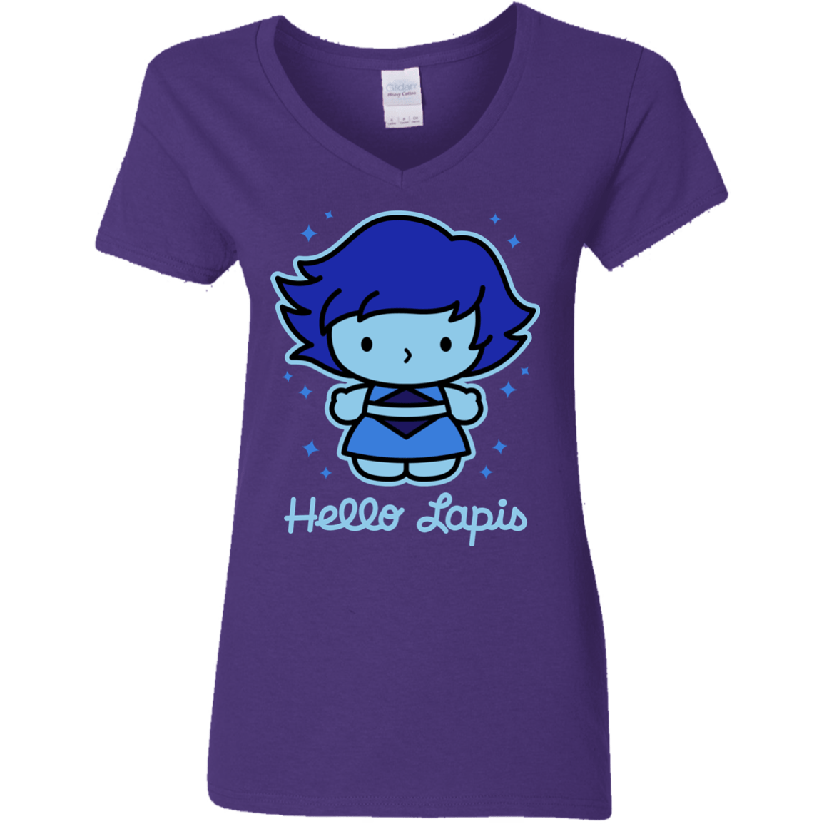 T-Shirts Purple / S Hello Lapis Women's V-Neck T-Shirt