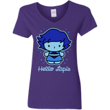 T-Shirts Purple / S Hello Lapis Women's V-Neck T-Shirt