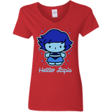 T-Shirts Red / S Hello Lapis Women's V-Neck T-Shirt