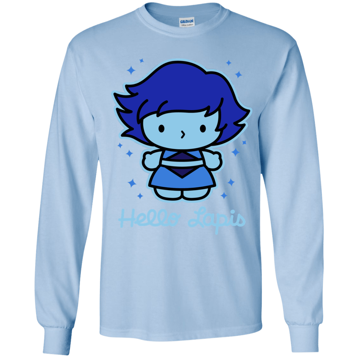 T-Shirts Light Blue / YS Hello Lapis Youth Long Sleeve T-Shirt