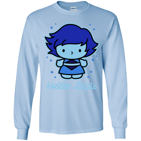 T-Shirts Light Blue / YS Hello Lapis Youth Long Sleeve T-Shirt