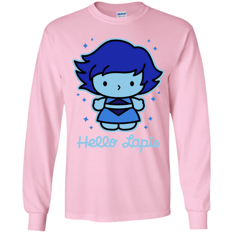 T-Shirts Light Pink / YS Hello Lapis Youth Long Sleeve T-Shirt