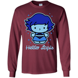 T-Shirts Maroon / YS Hello Lapis Youth Long Sleeve T-Shirt