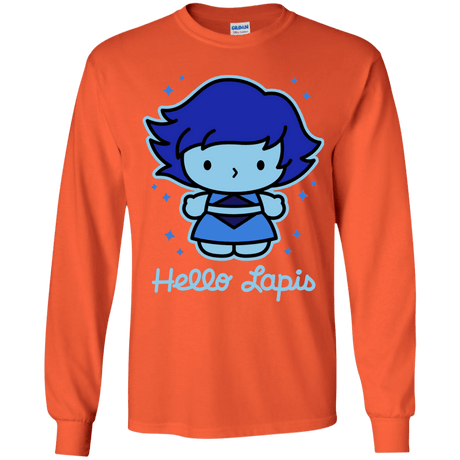 T-Shirts Orange / YS Hello Lapis Youth Long Sleeve T-Shirt