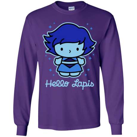 T-Shirts Purple / YS Hello Lapis Youth Long Sleeve T-Shirt
