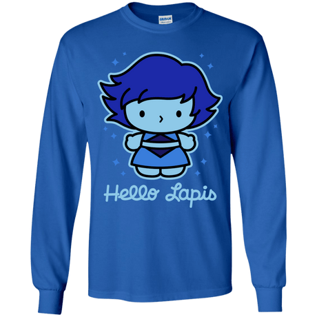 T-Shirts Royal / YS Hello Lapis Youth Long Sleeve T-Shirt