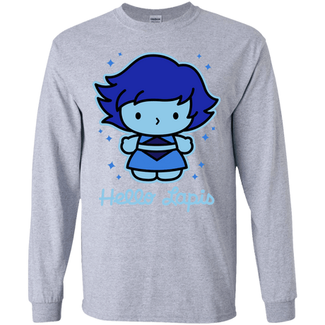 T-Shirts Sport Grey / YS Hello Lapis Youth Long Sleeve T-Shirt