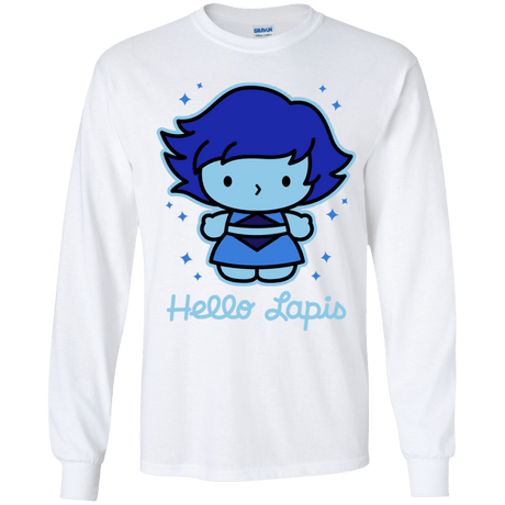 T-Shirts White / YS Hello Lapis Youth Long Sleeve T-Shirt