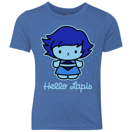 T-Shirts Vintage Royal / YXS Hello Lapis Youth Triblend T-Shirt