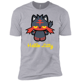T-Shirts Heather Grey / YXS Hello Litty Boys Premium T-Shirt