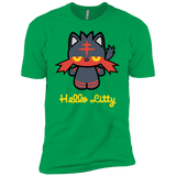 T-Shirts Kelly Green / YXS Hello Litty Boys Premium T-Shirt