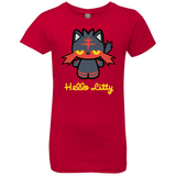 T-Shirts Red / YXS Hello Litty Girls Premium T-Shirt
