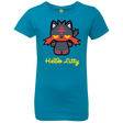 T-Shirts Turquoise / YXS Hello Litty Girls Premium T-Shirt
