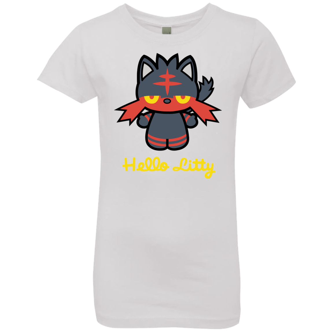 T-Shirts White / YXS Hello Litty Girls Premium T-Shirt