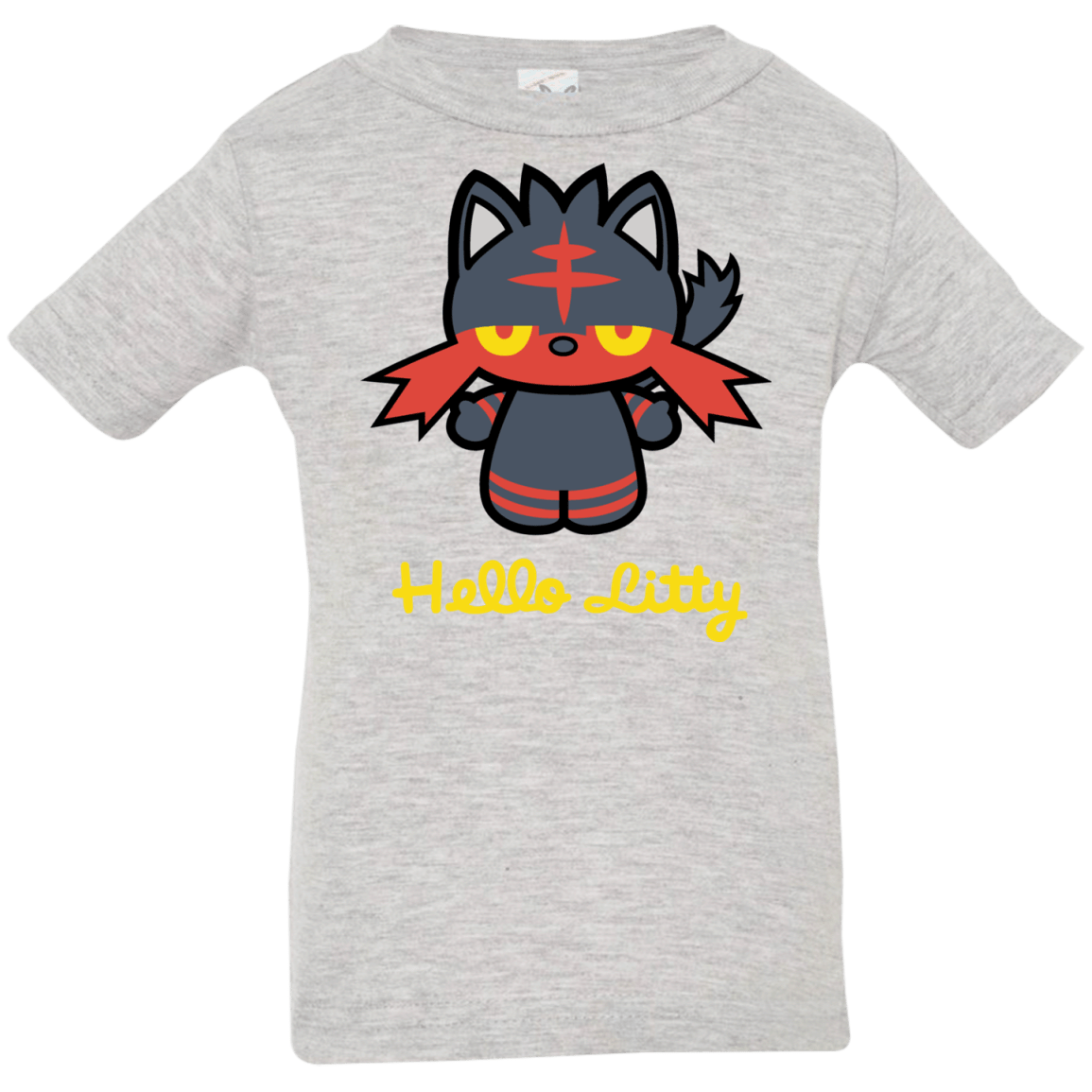 T-Shirts Heather Grey / 6 Months Hello Litty Infant Premium T-Shirt