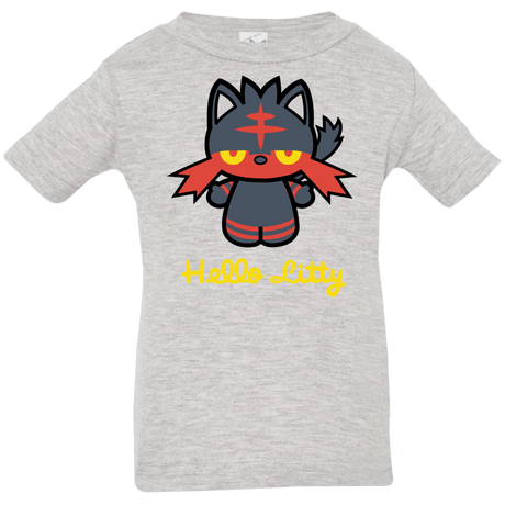 T-Shirts Heather Grey / 6 Months Hello Litty Infant Premium T-Shirt