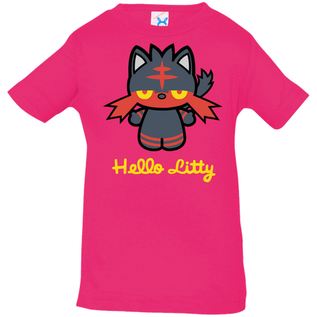 T-Shirts Hot Pink / 6 Months Hello Litty Infant Premium T-Shirt